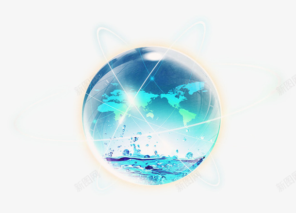 互联网地球png免抠素材_88icon https://88icon.com 互联网 地球 网络世界