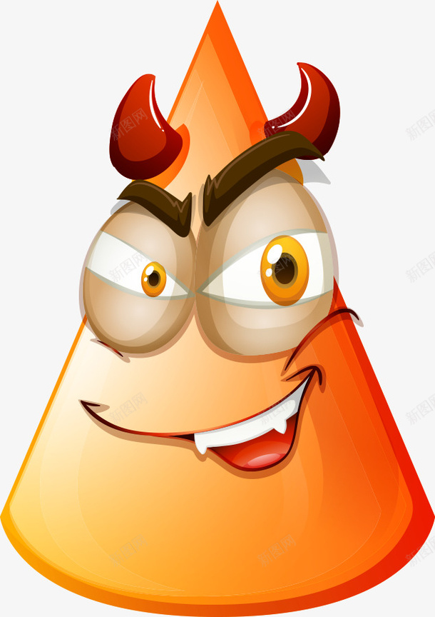 三角形细菌矢量图eps免抠素材_88icon https://88icon.com 三角形细菌 卡通细菌 矢量细菌 细菌 矢量图
