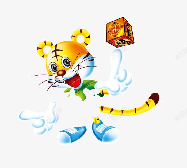 卡通动物老虎png免抠素材_88icon https://88icon.com 动物 卡通 老虎