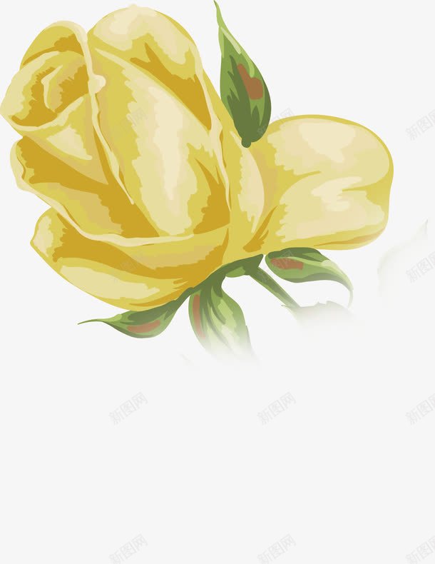 手绘黄色玫瑰婚礼效果png免抠素材_88icon https://88icon.com 婚礼 效果 玫瑰 素材 黄色