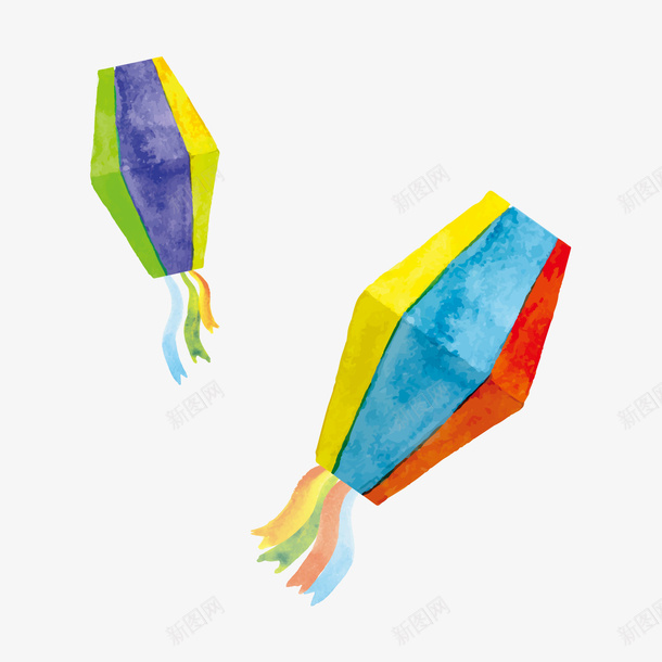 手绘卡通孔明灯中国风png免抠素材_88icon https://88icon.com 中国风 卡通 孔明灯 手绘