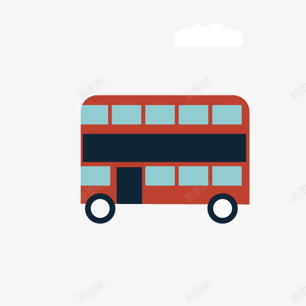 扁平化车公交车png免抠素材_88icon https://88icon.com 公交车 扁平化 车