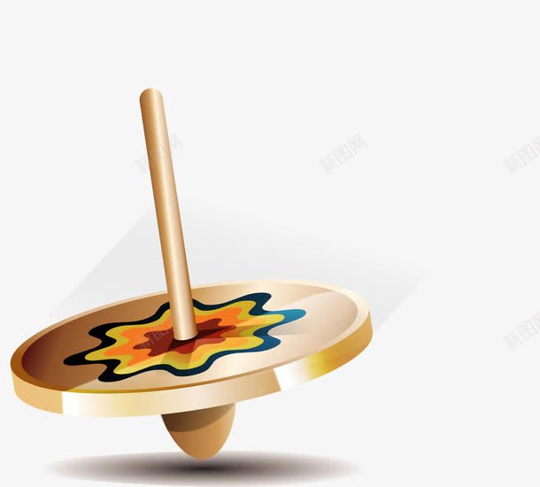 手绘陀螺png免抠素材_88icon https://88icon.com 手绘 精美 陀螺