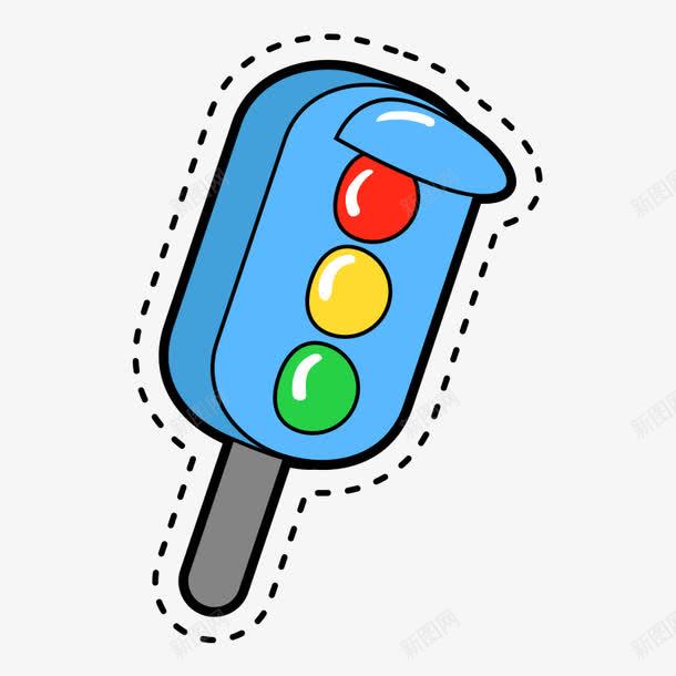 手绘红绿灯png免抠素材_88icon https://88icon.com png 手绘 手绘画 红绿灯