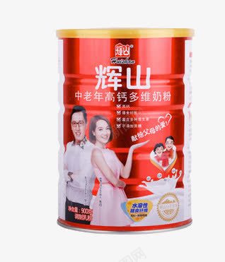 辉山中老年奶粉png免抠素材_88icon https://88icon.com 不添加蔗糖 成人奶粉 自营奶源 高钙多维