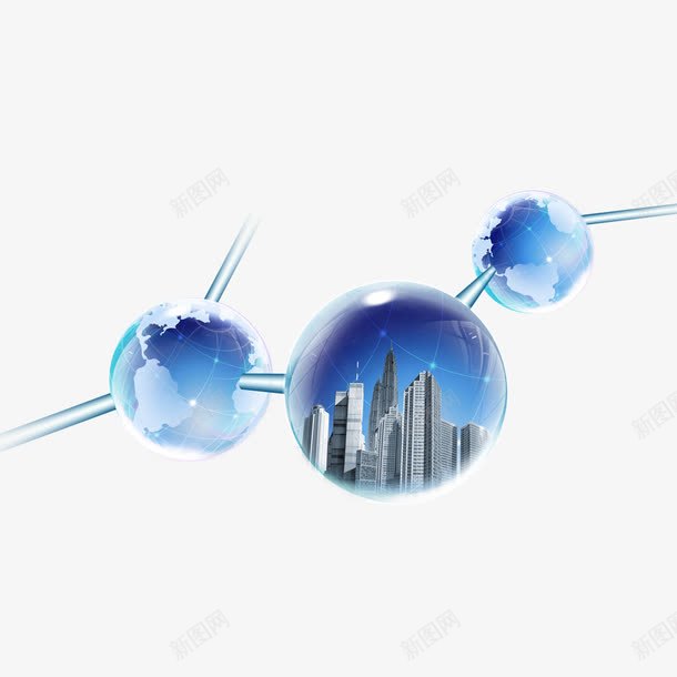 地球城市png免抠素材_88icon https://88icon.com 地球 城市 科技