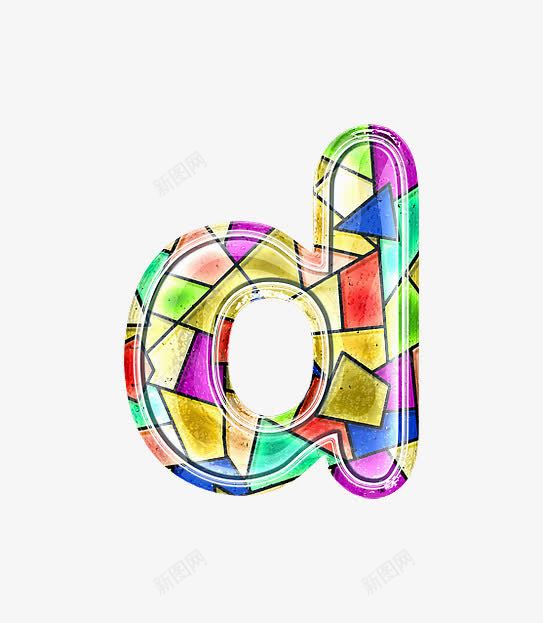 彩色玻璃字母dpng免抠素材_88icon https://88icon.com 哥特式 彩色玻璃字母数字 立体