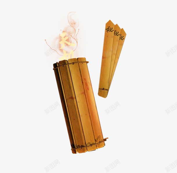 竹简竹签png免抠素材_88icon https://88icon.com 竹签 竹简 素材