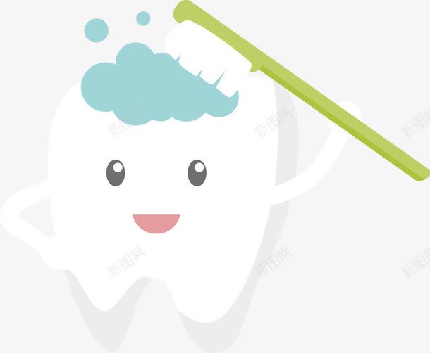 口腔卡通可爱牙png免抠素材_88icon https://88icon.com 卡通 口腔 可爱 牙