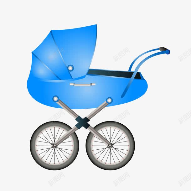 蓝色渐变婴儿车推车png免抠素材_88icon https://88icon.com 婴儿车 推车 渐变 渐变蓝色 蓝色