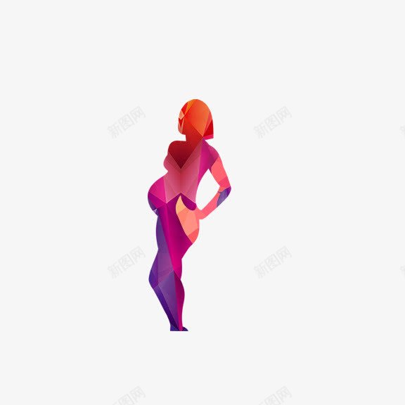 孕妇剪影png免抠素材_88icon https://88icon.com 剪影 孕妇 彩色