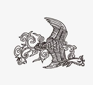 凤凰图案png免抠素材_88icon https://88icon.com 中国传统 凤凰图案 黑色