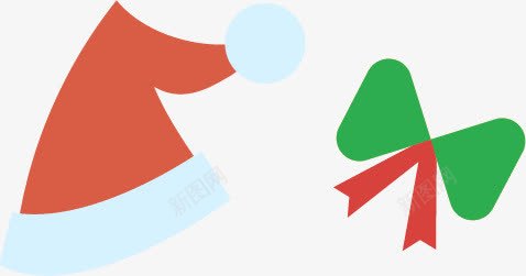 圣诞帽圣诞结png免抠素材_88icon https://88icon.com 免费 圣诞帽 圣诞矢量 圣诞结 圣诞节 节日