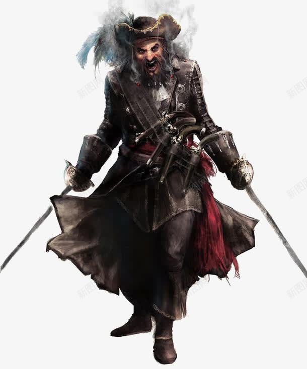 手绘插画双剑男人png免抠素材_88icon https://88icon.com 双剑侠 士兵 战士 手绘插画 猛士
