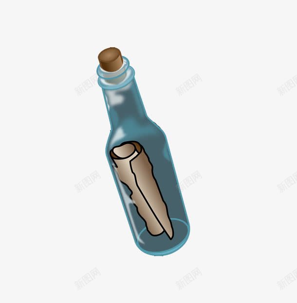 卡通漂流瓶png免抠素材_88icon https://88icon.com 卡通 心愿瓶 漂流瓶 玻璃