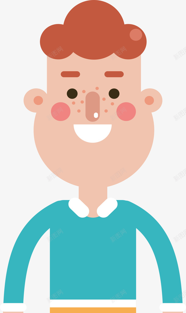 卡通微笑学生人物矢量图ai免抠素材_88icon https://88icon.com 人物 卡通 可爱 学生人物 微笑 微笑学生 矢量图