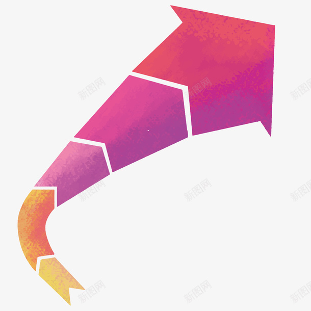 水彩箭头矢量图ai免抠素材_88icon https://88icon.com 水彩 科技感箭头 箭头 矢量图