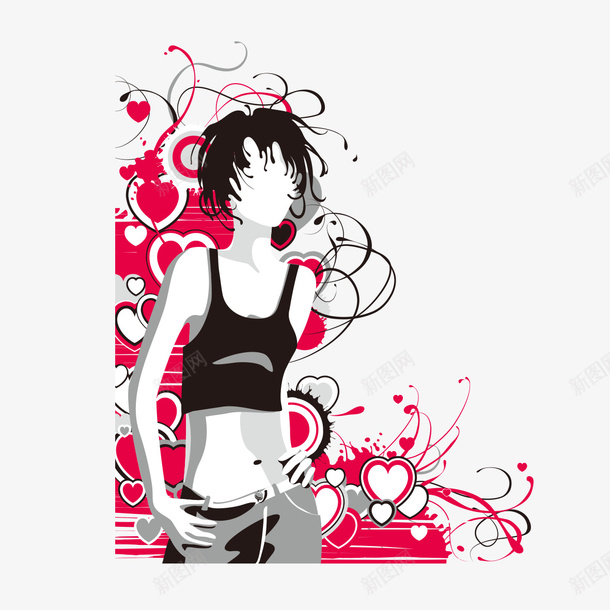 简约风格非主流女人png免抠素材_88icon https://88icon.com 人物 女人 简约风格 非主流人物 非主流女人 风格