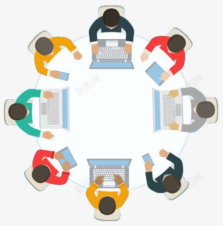 顶视图png免抠素材_88icon https://88icon.com 人物 人物插画 俯视 卡通人物 商务人物 插画 顶视图 鸟瞰人