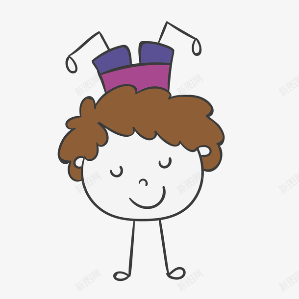 手绘卡通倒立的小女孩png免抠素材_88icon https://88icon.com 倒立 卡通 小女孩 手绘 手绘卡通倒立的小女孩