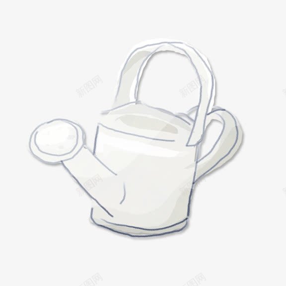 手绘花洒png免抠素材_88icon https://88icon.com 手绘 水壶 花洒