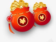 金币袋装饰淘宝psd免抠素材_88icon https://88icon.com 金币袋装饰淘宝素材