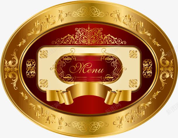 酒标皇家鎏金黑色复古png免抠素材_88icon https://88icon.com 复古 烟标 皇家 酒标 鎏金 黑色