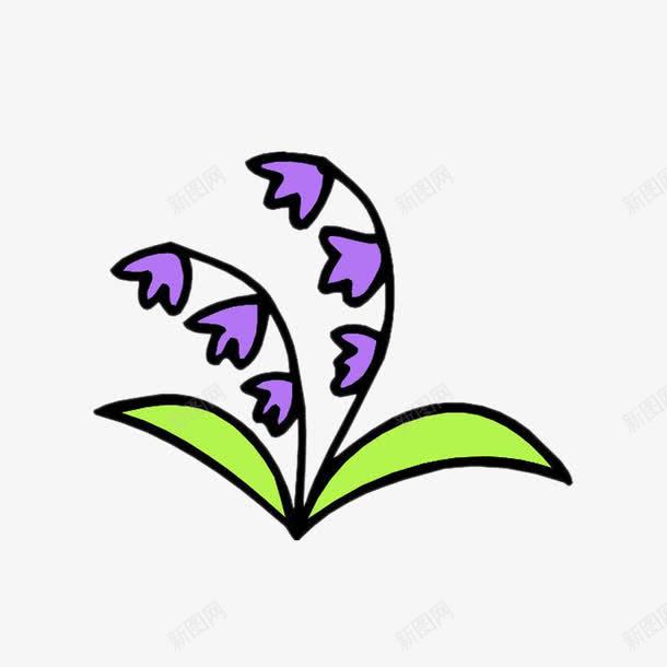 卡通风铃花png免抠素材_88icon https://88icon.com 卡通花卉 花 风铃花