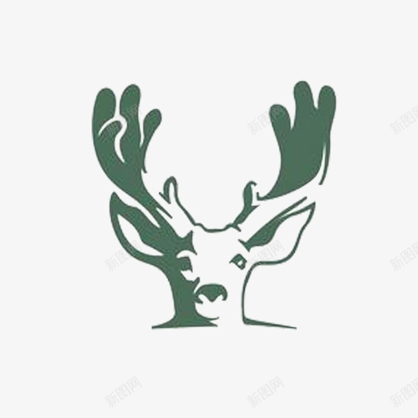 时尚简单美观麋鹿角png免抠素材_88icon https://88icon.com 抽象 现代 艺术 麋鹿角