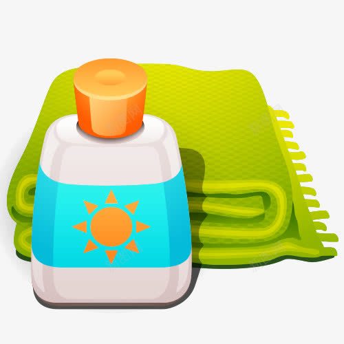 防晒霜png免抠素材_88icon https://88icon.com 免抠图 卡通图 毛巾 热搜图