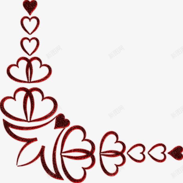 红色爱心装饰花纹png免抠素材_88icon https://88icon.com 爱心 红色 花纹 装饰