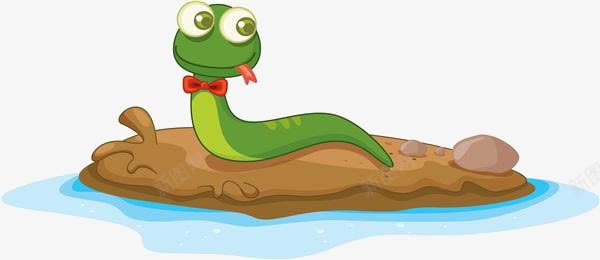 卡通蛇png免抠素材_88icon https://88icon.com 卡通蛇 土地 水 河边