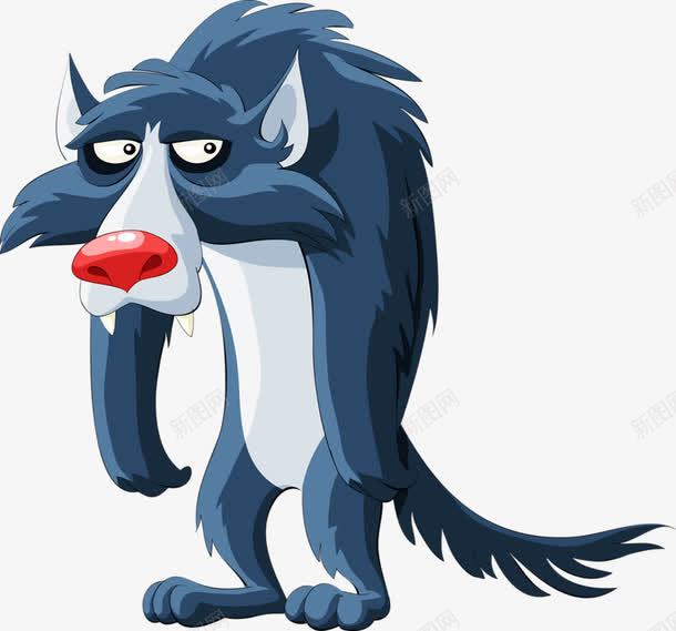 卡通狼png免抠素材_88icon https://88icon.com 动物狼 豺狼 野狼 食肉动物