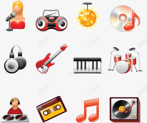 音乐乐器打碟卡通png免抠素材_88icon https://88icon.com 乐器素材 卡通素材 卡通音乐 音乐卡通 音乐素材