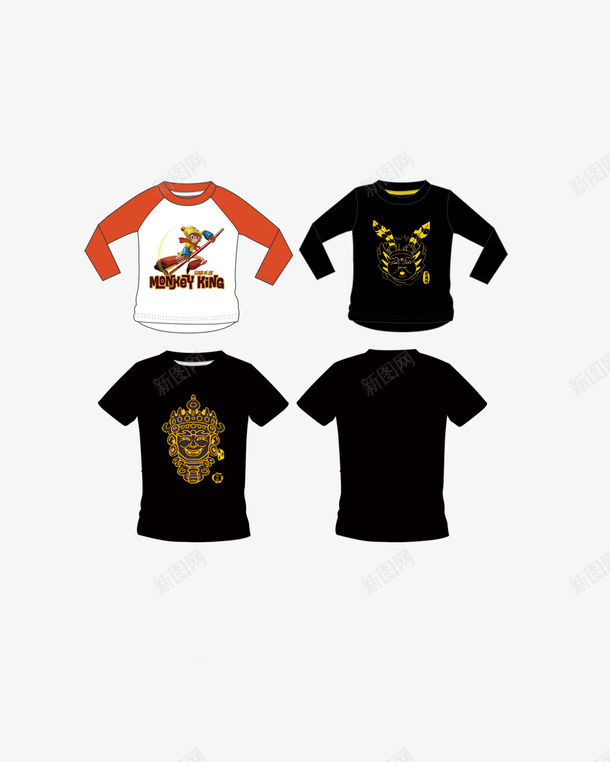 孙悟空卡通服装psd免抠素材_88icon https://88icon.com 孙悟空卡通服装