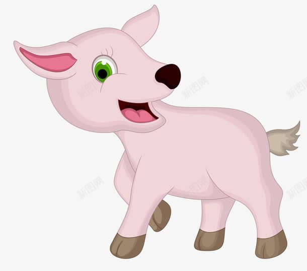 可爱的小羊png免抠素材_88icon https://88icon.com 动物 可爱 家禽 小羊