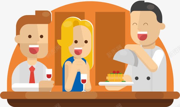 招待客户png免抠素材_88icon https://88icon.com 商务接待 客户 批发商 招待