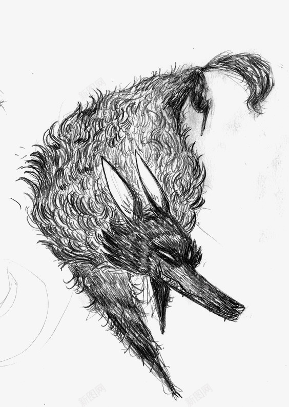 狐狸png免抠素材_88icon https://88icon.com 动物 手绘狐狸 狡猾的狐狸 素描狐狸