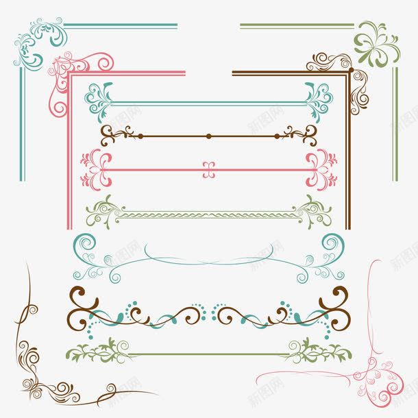 花边辅助元素png免抠素材_88icon https://88icon.com 图案 花纹 花纹矢量图 花边 花边设计 辅助 辅助元素 辅助图案 辅助花纹