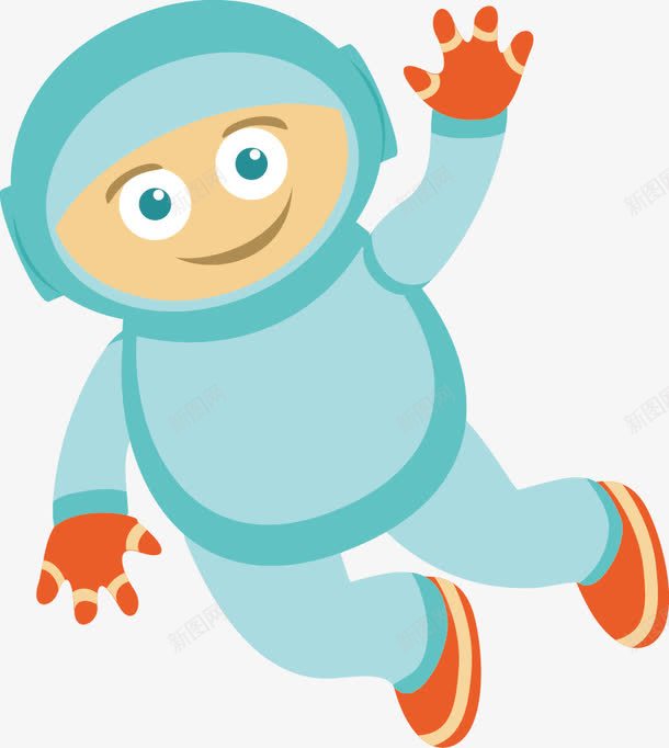 卡通宇航员png免抠素材_88icon https://88icon.com 宇航员 男孩子