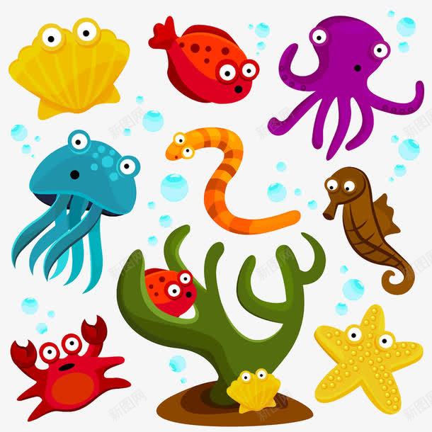 海洋动物png免抠素材_88icon https://88icon.com 活跃 海洋 素材 设计