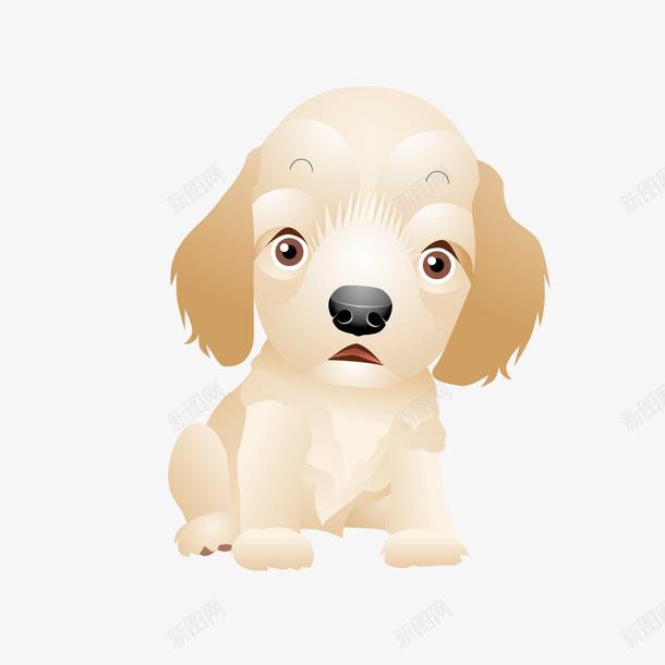 手绘小狗png免抠素材_88icon https://88icon.com 宠物狗 小狗 手绘 手绘小狗 黄色 黄色狗狗