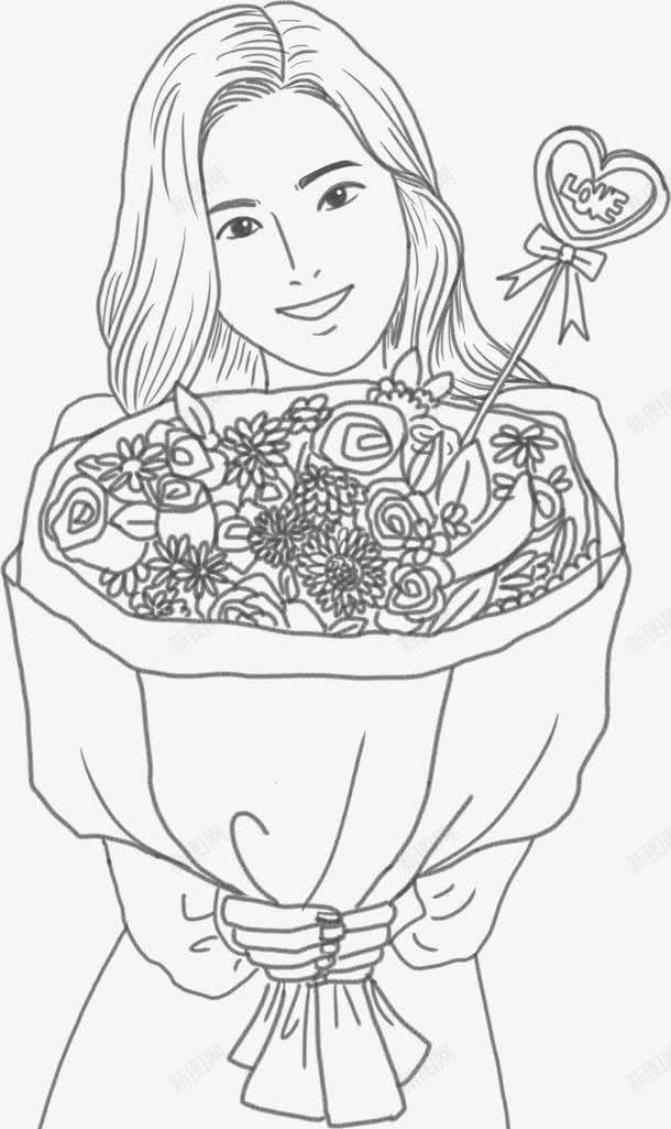 手绘黑色艺术礼物节日人物png免抠素材_88icon https://88icon.com 人物 礼物 艺术 节日 黑色