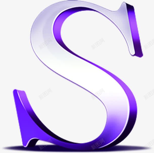 紫色立体S宣传海报png免抠素材_88icon https://88icon.com 宣传 海报 立体 紫色