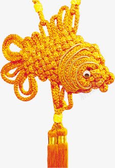 金色鱼吉祥结海报png免抠素材_88icon https://88icon.com 吉祥 海报 金色