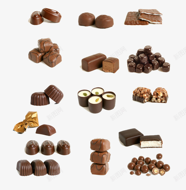 美味的巧克力psd免抠素材_88icon https://88icon.com 巧克力 甜食 美食 食物