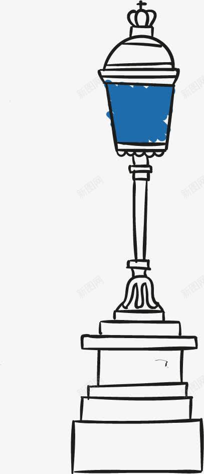 街头灯饰png免抠素材_88icon https://88icon.com 建筑 手绘 灯饰 街灯 装饰