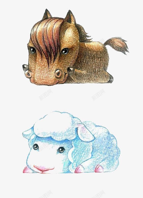彩铅动物png免抠素材_88icon https://88icon.com 动物 卡通 彩铅 手绘 装饰
