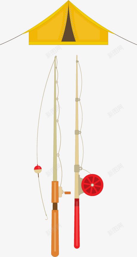 抽象黄色房子鱼竿图案png免抠素材_88icon https://88icon.com 抽象 鱼竿图案 黄色房子