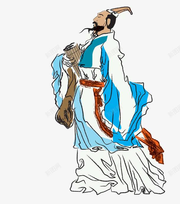 卡通人物png免抠素材_88icon https://88icon.com 卡通人物 屈原